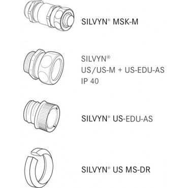 Wąż osłonowy stalowy EMC 7x10 SILVYN EMC AS-CU 10 64400500 /50m/