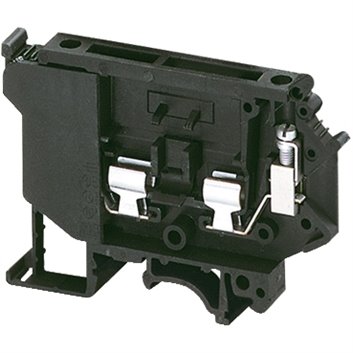 Złączka szynowa bezpiecznikowa dla 5x20, 5x25, 5x30 4mm2 czarna NSYTRV42SF5