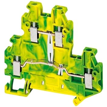 Złączka szynowa ochronna 4-przewodowa 2,5mm żółto-zielona ATEX NSYTRV24DPE