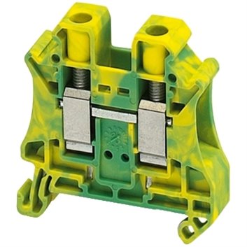 Złączka szynowa ochronna 2-przewodowa 10mm2 zielono-żółta NSYTRV102PE