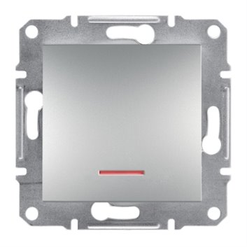 ASFORA Przycisk z podświetleniem bez ramki aluminium EPH1600161