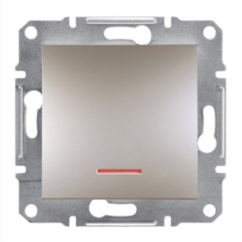 ASFORA Przycisk z podświetleniem bez ramki brąz EPH1600169