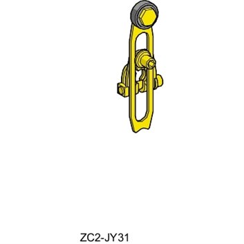 Dźw. łącznika krańcowego ZC2JY, z rolką termopl. o regulowanej dł., 10..120°C ZC2JY315