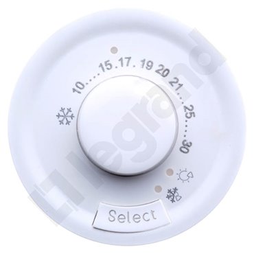 CELIANE Plakietka termostatu pokojowego biała 068240