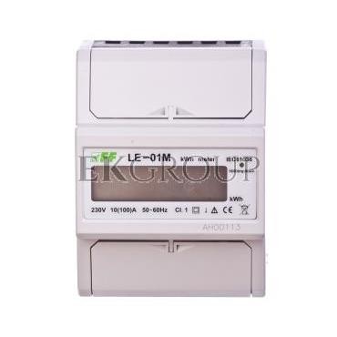 Licznik energii elektrycznejzgodność z MID 1-fazowy 100A 230V RS-485 MODBUS RTU wyświetlacz LCD LE-01M-119068